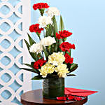 Carnations Vase Arrangement