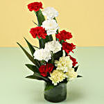 Carnations Vase Arrangement