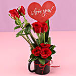 I Love You Red Roses Mug