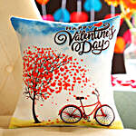 Beautiful Print Valentine's Cushion