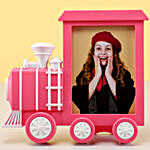 Personalised Pink Train Photo Frame