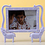 Personalised Violet Elephant Photo Frame
