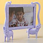 Personalised Violet Elephant Photo Frame