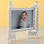 Personalised White Giraffe Photo Frame