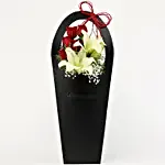 Red Roses & Lily Arrangement