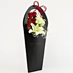 Red Roses & Lily Arrangement