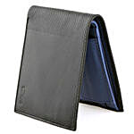Bi-Fold Black & Blue Wallet For Men