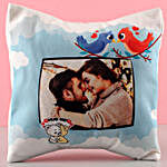 Personalised Lovebirds Cushion