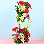 Orchids & Carnations Floral Arrangement