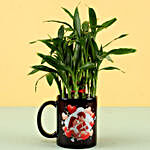 Bamboo Plant Personalised In Love Mug