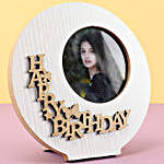 Personalised Round Birthday Photo Frame For Her