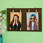 Personalised Clip Style Brown Photo Frame