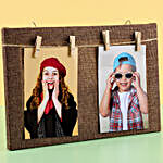 Personalised Clip Style Brown Photo Frame