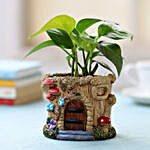 Resin Potted Money Plant