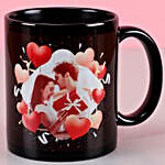 In Love Personalised Black Mug
