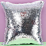 In Love Personalised Sequin Cushion
