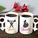 Beauty & Beast Personalised Mug Set