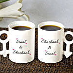 Couple Personalised Mugs- Set of 2