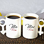 Set of 2 Mr & Mrs Personalised Mugs