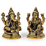 Brass Ganesha & Lakshmi