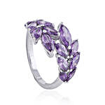 Personalised Tiara Design Purple Ring