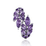 Personalised Tiara Design Purple Ring