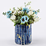 Blue & White Artificial Flowers