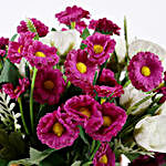 Purple & White Artificial Flowers