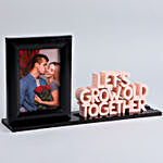 Personalised Grow Old Together Frame & Table Top