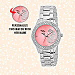 Personalised Pretty Pink Dial Watch