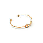 Infinity Open Cuff Gold Bracelet