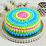 Colourful Cream Butterscotch Cake- Half Kg Eggless