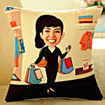 Personalised Office Caricature Cushion