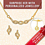 Gorgeous Personalised Gold Plated Pendant Set