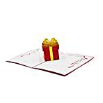 Gift Box Pop Up 3D Greeting Card