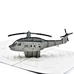 Helicopter Pop Up 3D Greeting Card