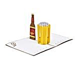 Beer and Fries Pop Up 3D Greeting Card