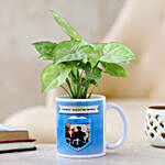 Syngonium Plant In Personalised Best Dad Mug