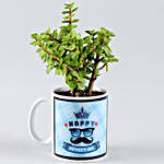 Jade Plant In Father's Day Mug