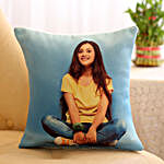 Personalised Cushion With Greeting Card Combo
