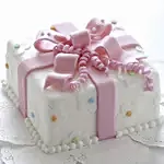 Pink Bow Wrap Chocolate Cake 1 Kg