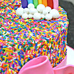 Rainbow Sprinkles Butterscotch Cake 2 Kg Eggless