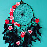 Black Floral Dreamcatcher
