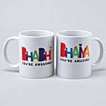 Bhaiya & Bhabhi Mugs With Lumba Rakhi Set