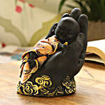 Relaxing Monk On Hand Idol- Black