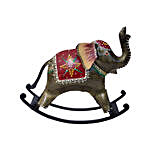 Brown Handcrafted Rocking Elephant