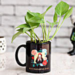 Money Plant In Black Daughter's Day Picture Mug