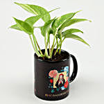 Money Plant In Black Daughter's Day Picture Mug