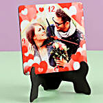 Personalised Heart Table Clock