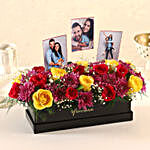 Personalised Rectangular FNP Floral Box Arrangement
